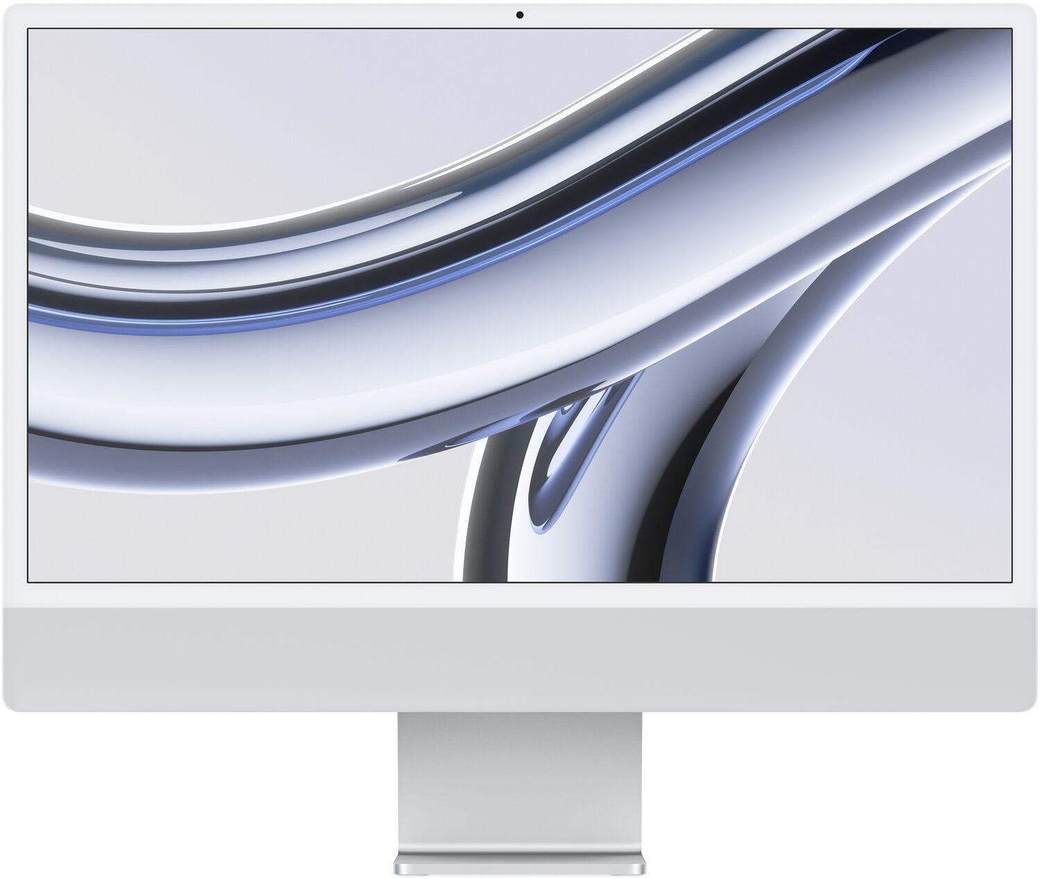 Apple  iMac 2023 (Two ports) 24" - Apple M3 Chip: 8-Core CPU/8-Core GPU - 256GB - Silver - 8GB RAM - 24 Inch - Excellent
