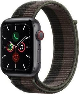 Apple Watch SE 1st Gen (2020) (GPS) - 32GB - 44mm - Space Grey Aluminum Case with Tornado/Gray Rubber Sport Loop Band