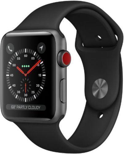 Apple Watch Series 3 (GPS) - 8GB - 42mm - Space Grey Aluminum Case with Black Rubber Sport Band