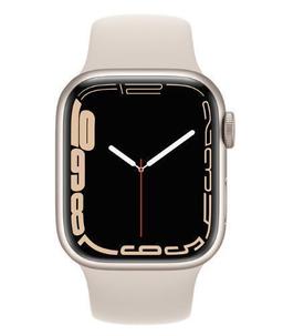 Apple  Watch Series 7 - 32GB - Starlight-Aluminum-Sport Band-Starlight - GPS - 41mm - Starlight - Aluminum - Starlight - Sport Band - Rubber - Premium