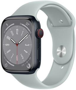 Apple Watch Series 8 (GPS) - 32GB - 45mm - Midnight Aluminum Case with Succulent Rubber Sport Band