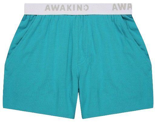 Awakind Junior Unisex Bamboo Shorts (Size 4-5) - Teal