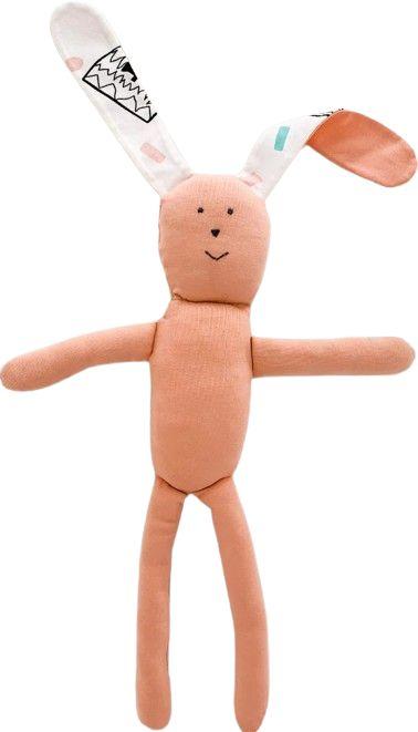 Baby Loves Sleep  Bunny Hugs Giving Doll  - Peach Pink - Over Stock