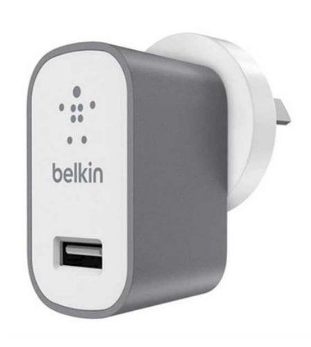 Belkin  Mixit Metallic USB-A Wall Charger 2.4AMP - Silver - Brand New