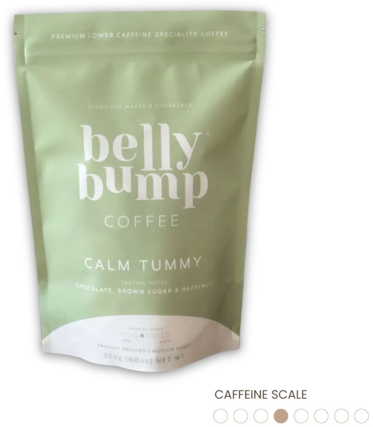 BellyBump Coffee Calm Tummy Whole Bean 250g - Green - Premium