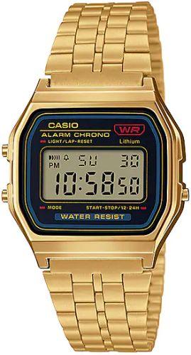 Casio  A159WGEA-1 Vintage Retro Digital Watch - Gold - Excellent
