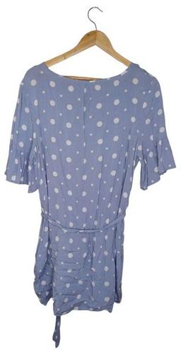Cotton On Dot Dress L - Blue