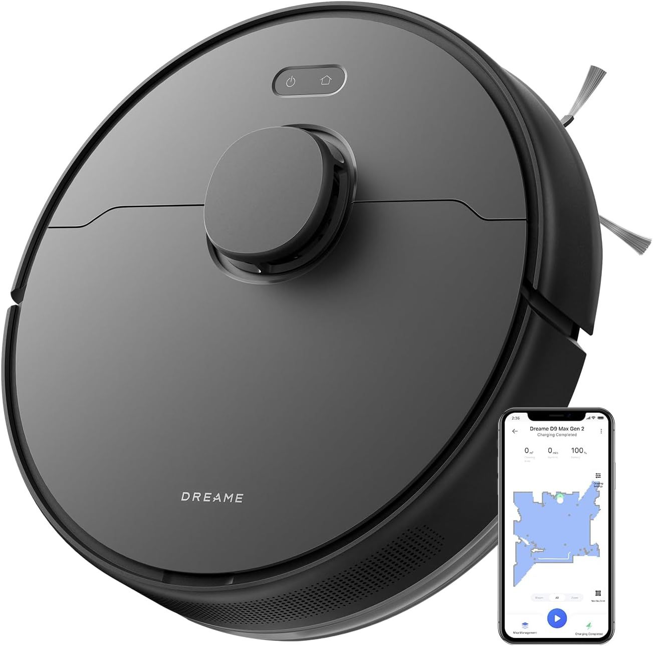 Dreame D9 Max Gen 2 Robot Vacuum - Black