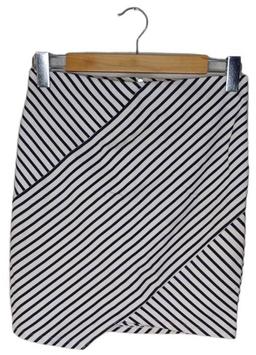 Forever New Striped Mini Tube Skirt 8 - Black/White