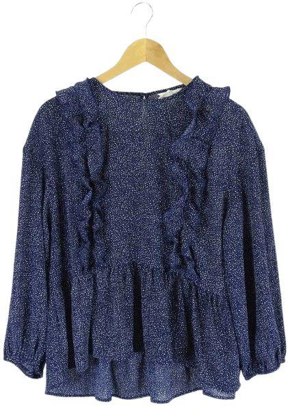 H&M  Blouse 10 - Navy - Excellent