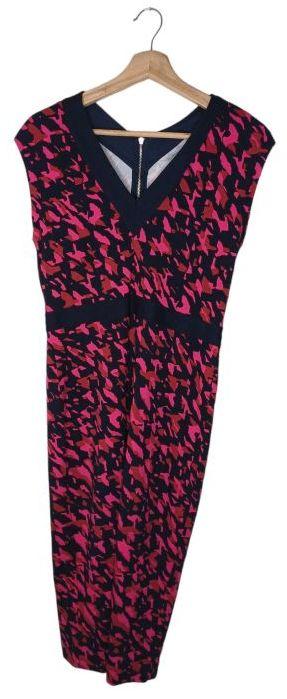 H&M  Patterned Dress 8 - Pink - Excellent