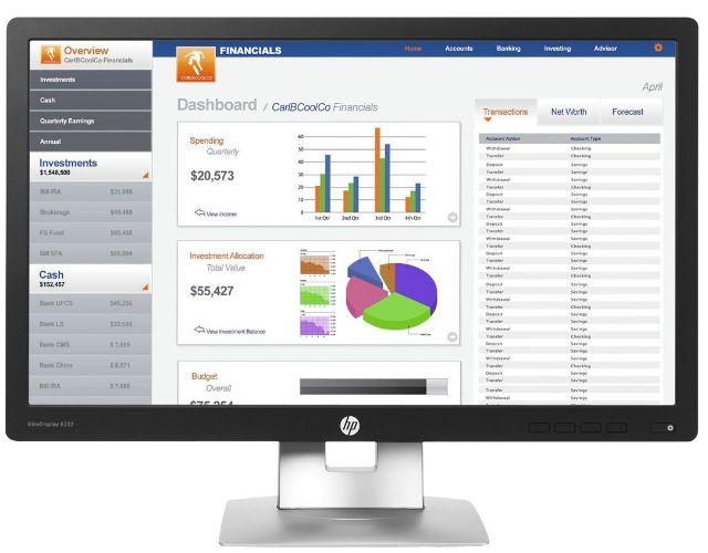 HP EliteDisplay E232 Monitor 23" in Black