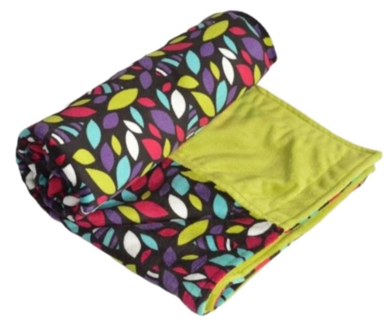 Itti Bitti Cot Blanket - Ayako w/ Wasabi Contrast