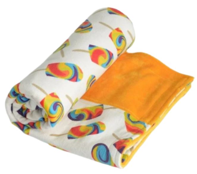 Itti Bitti Cot Blanket - Chillin' w/ Saffron Contrast
