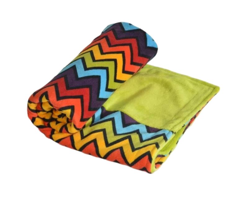 Itti Bitti Cot Blanket - Shazam w/ Wasabi Contrast