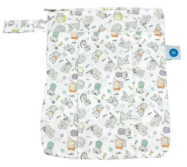 Itti Bitti Premium Double Pocket Wetbag - Kittie