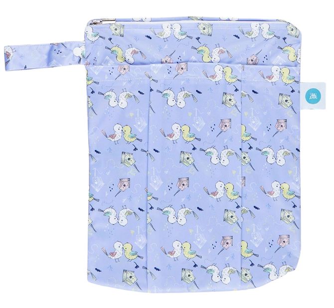 Itti Bitti Premium Double Pocket Wetbag - Love Birds