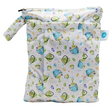 Itti Bitti Premium Double Pocket Wetbag - Sand Castles
