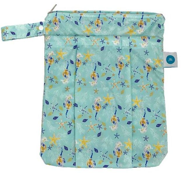 Itti Bitti Premium Double Pocket Wetbag - Seahorse