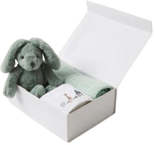 Jiggle & Giggle  Bunny Hamper Gift Set - Green - Over Stock