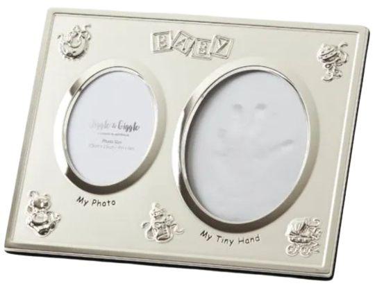 Jiggle & Giggle  Photo Frame with DIY Mould Kit - Matte Silver - Over Stock