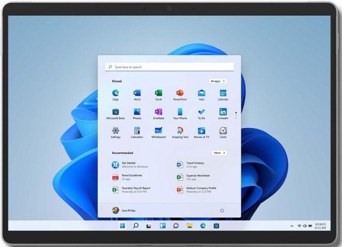 Microsoft  Surface Pro 8 with Pen - Intel Core i5-1145G7 1.1GHz - 256GB - Platinum - WiFi - 16GB RAM - 13 Inch - Excellent