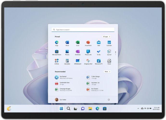 Microsoft  Surface Pro 9 - Intel Core i5-1245U 2.5GHz - 256GB - Platinum - WiFi - 8GB RAM - 13 Inch - Good