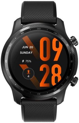 Mobvoi  TicWatch Pro 3 Ultra - Shadow Black - Stainless Steel - Black - Fluoro Rubber - Excellent