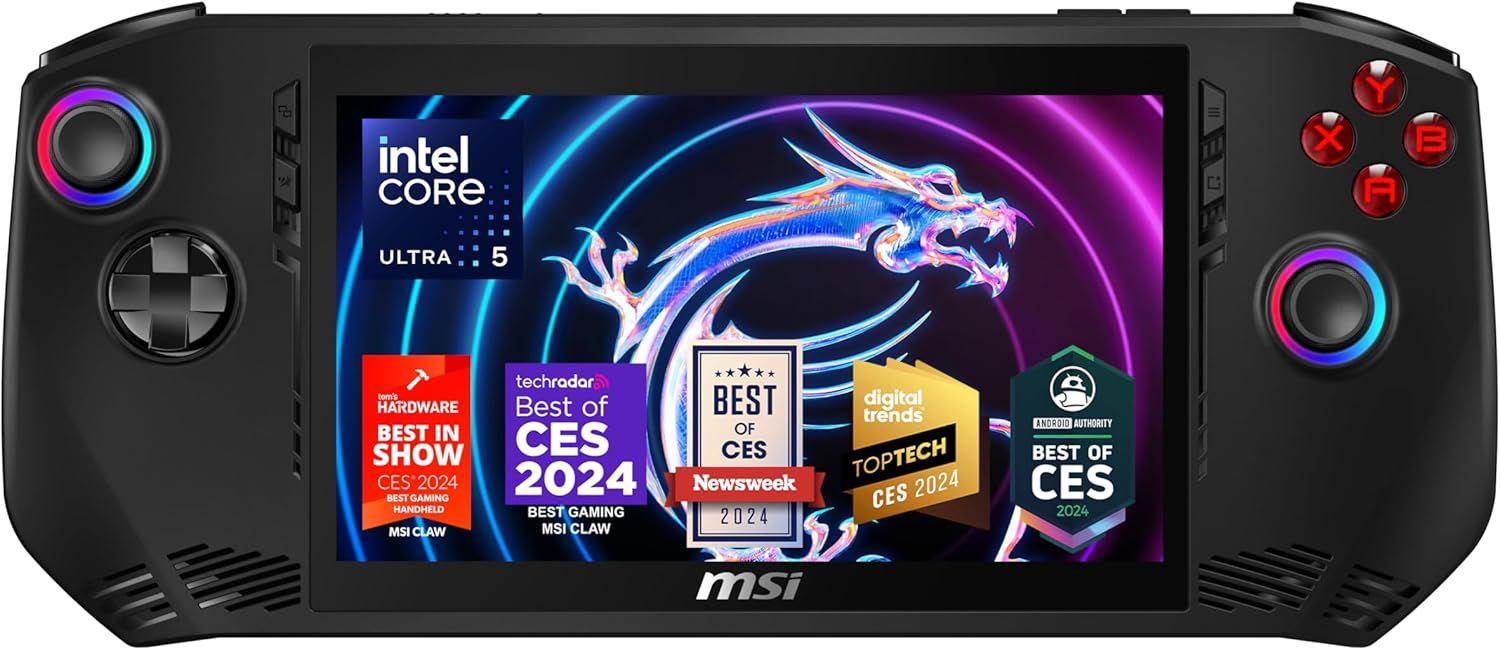 MSI  Claw A1M-058AU Gaming Handheld - 512GB - Black - Good
