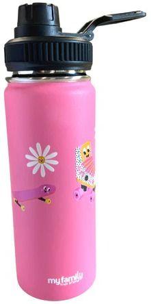 My Family Kids Brand My Family 500ml Double Wall Bottle - Skate - Brand New