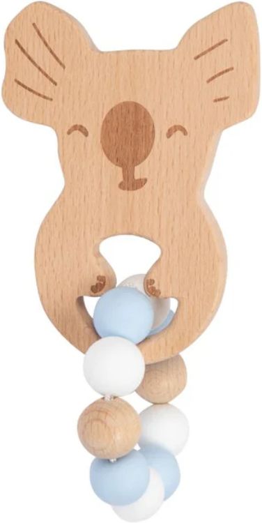 My Little Giggles Koko Koala Ring Teether - Baby Blue - Brand New