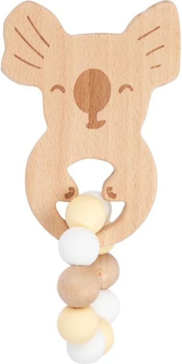My Little Giggles Koko Koala Ring Teether - Butter Yellow - Brand New