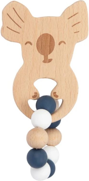 My Little Giggles Koko Koala Ring Teether - Navy - Brand New