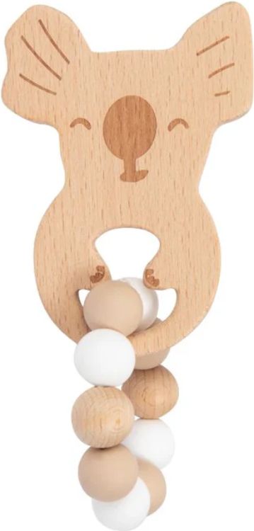 My Little Giggles Koko Koala Ring Teether - Oatmeal - Brand New