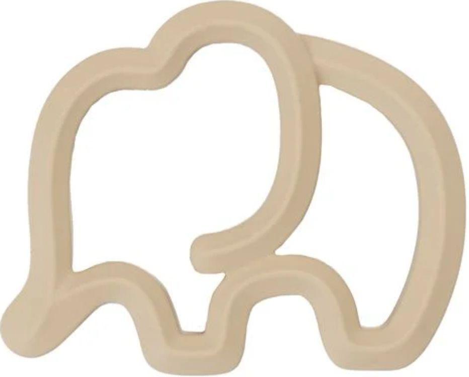 My Little Giggles  Silicone Elephant Teether - Oatmeal - Over Stock