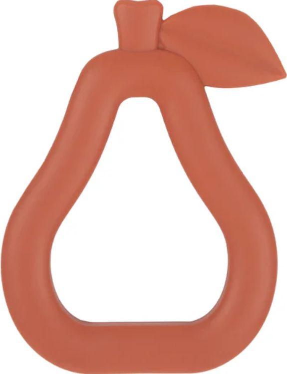 My Little Giggles  Silicone Pear Teether - Terracotta - Over Stock