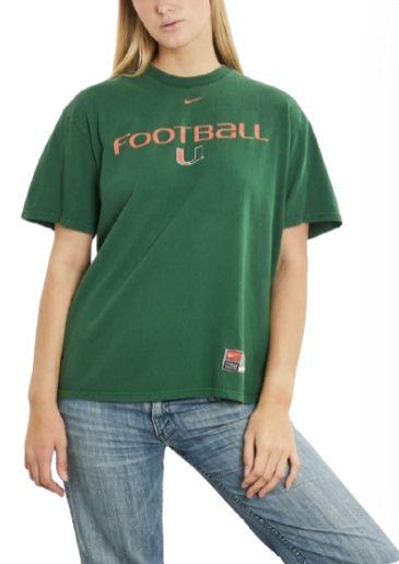 Nike  NCAA Miami Hurricanes Tee M - Green - Excellent