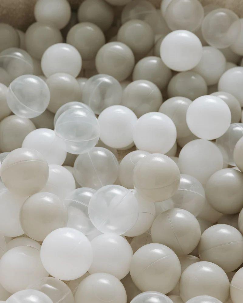 Nuage Interiors  Ball Pit Balls (200pcs) - White/Grey/Pearl - Brand New