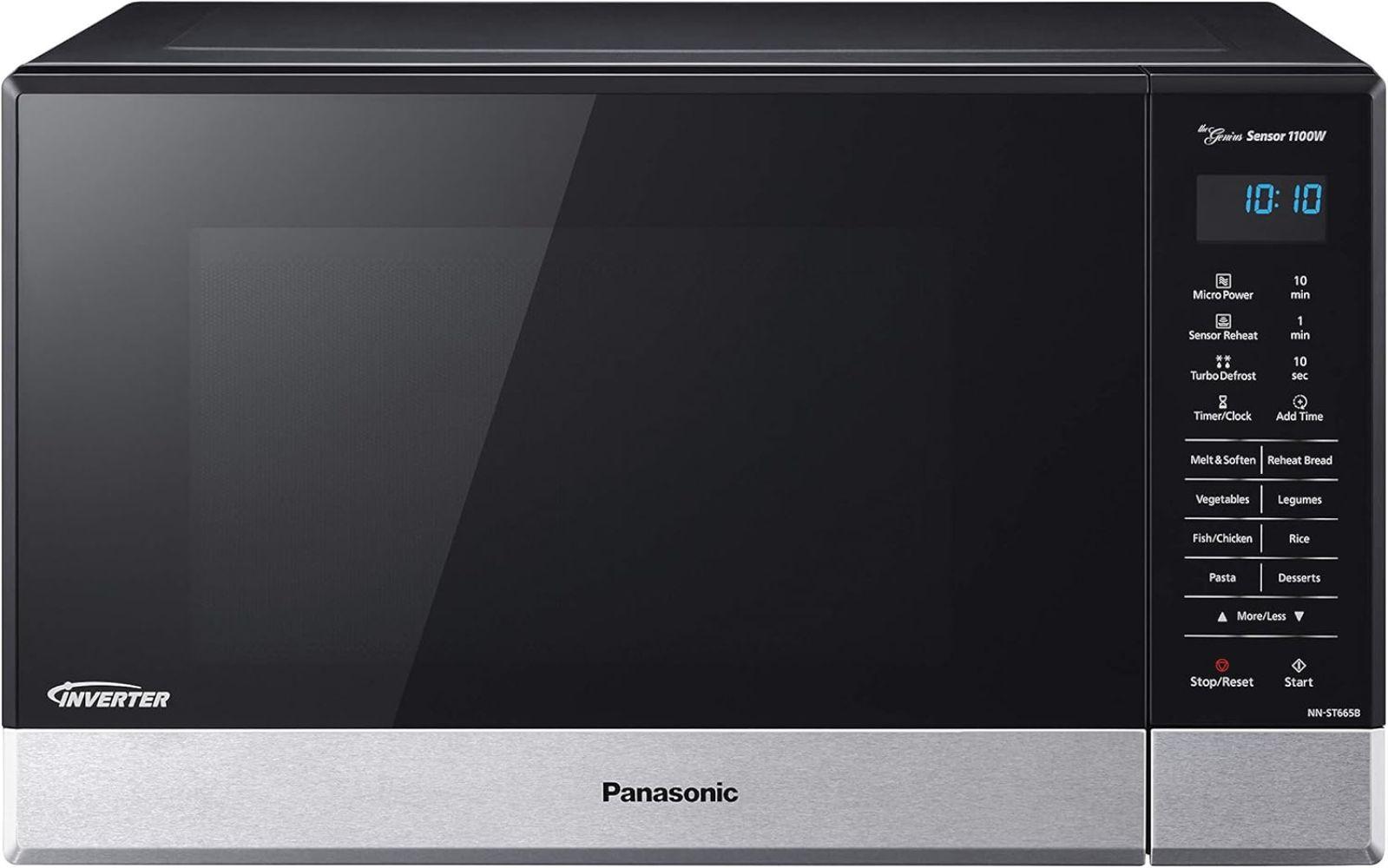 Panasonic  NN-ST665B 32L Inverter Microwave Oven - Silver/Black - Excellent