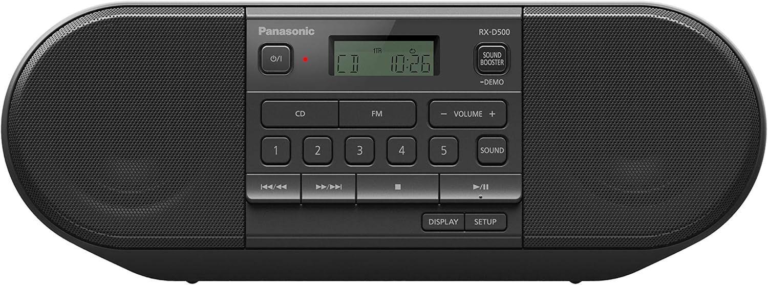 Panasonic  RX-D500 Powerful & Portable CD Radio - Black - Excellent