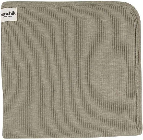 Ponchik Babies + Kids  Baby Jersey Rib Wrap  - Thyme - Over Stock