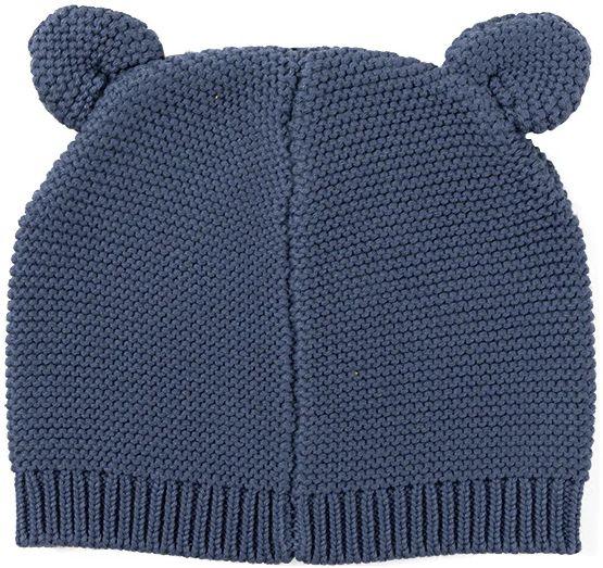 Ponchik Babies + Kids Bear Ear Knit Beanie (3 - 12M) - Slate
