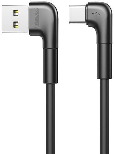 Remax  Phone Cable Type-C 90° 2.1A  - Black - Brand New