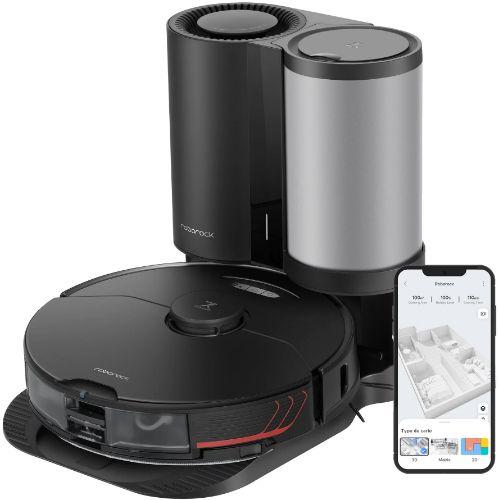 Roborock  S7 MaxV Plus Robot Vacuum & Sonic Mop - Black - Excellent