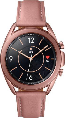 Samsung Galaxy Watch3 (Bluetooth) - 8GB - 41mm - Mystic Bronze Stainless Steel Case with Pink Stainless Steel Leather Strap