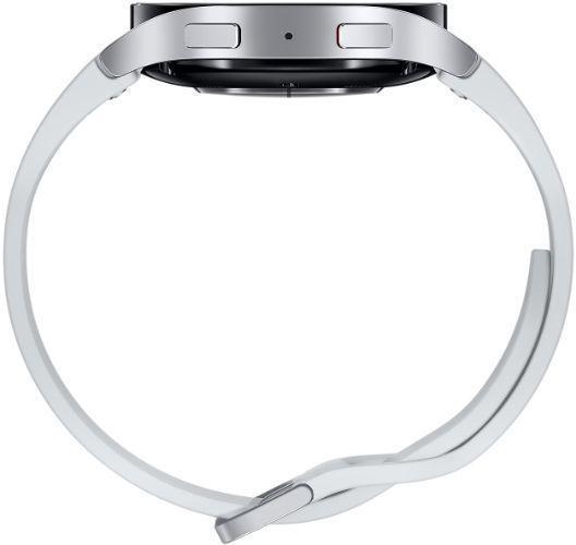 Samsung Galaxy Watch6 (Bluetooth + LTE) - 16GB - 43mm - Silver Aluminum Case with Silver Fluoroelastomer Sports Band