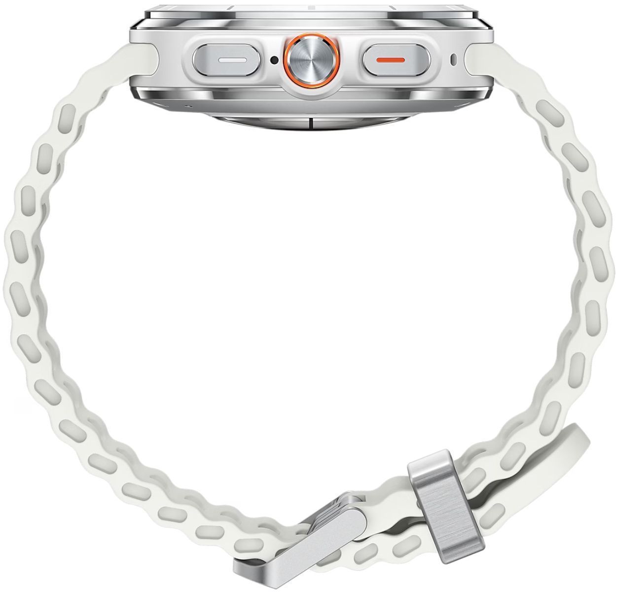 Galaxy Watch Ultra - 32GB - 47mm - Titanium White Titanium Case with White Silicone Marine Band