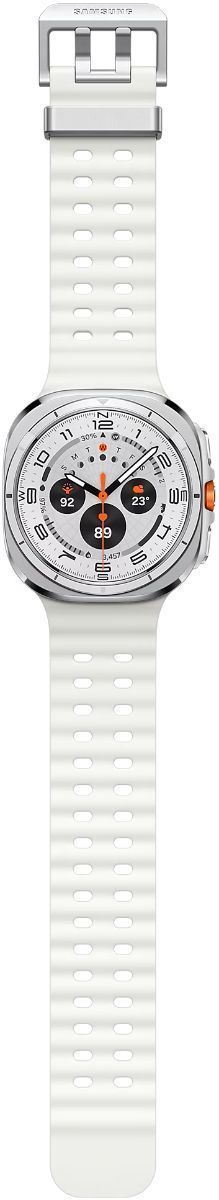Galaxy Watch Ultra - 32GB - 47mm - Titanium White Titanium Case with White Silicone Marine Band