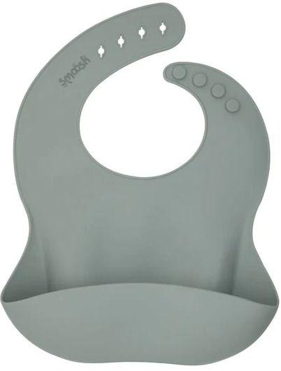 Smoosh  Silicone Bib - Grey - Over Stock
