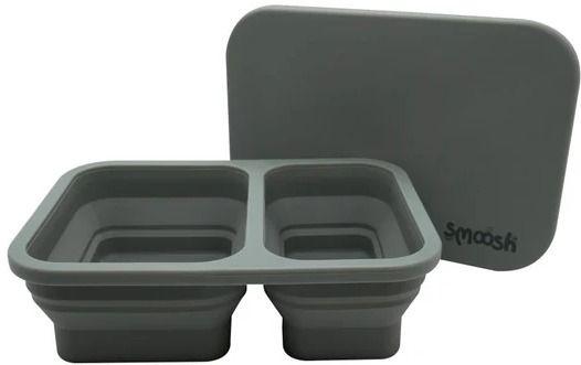 Smoosh Silicone Collapsible Lunch Box - Grey